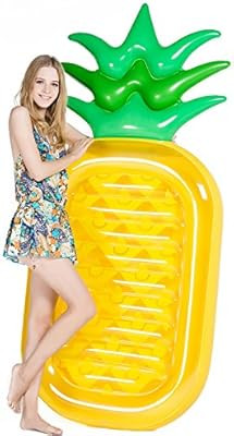 Jasonwell Giant 76" Pineapple Pool Party Float Raft Summer Beach Swimming Pool Inflatable Floatie... | Amazon (US)