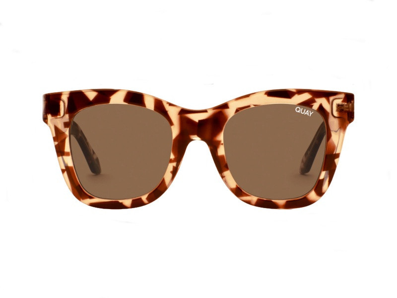 Quay After Hours Tortoise Square Frame / Brown Polarized Lenses Sunglasses | JTV Jewelry