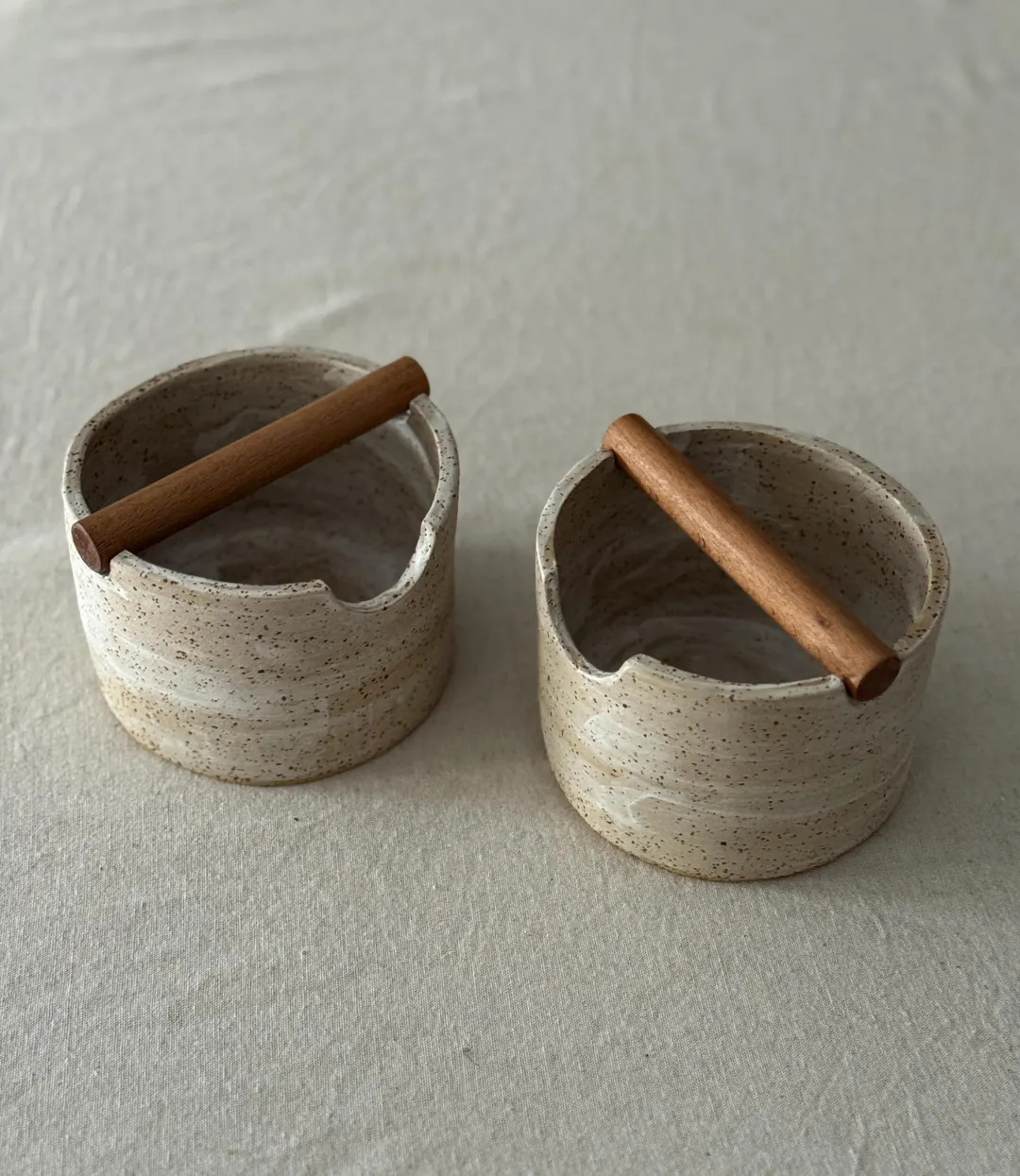 Handmade Ceramic Coffee Knock Box , Minimal Stoneware Espresso Knock Been With Wooden Bar - Etsy | Etsy (US)