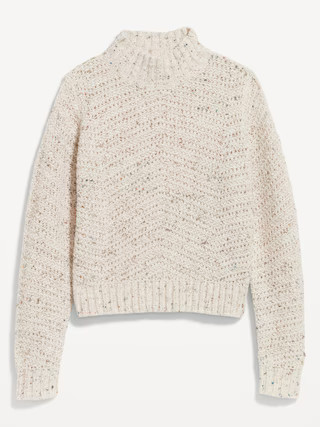 Mock-Neck Crop Sweater | Old Navy (US)