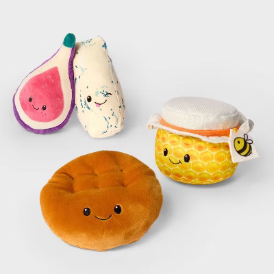 Charcuterie Box Set Fig, Blue Cheese, Honey, Round Cracker 4pc Plush - Gigglescape™ | Target