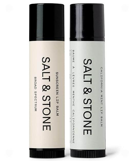 SALT & STONE Lip Balm Duo - California Mint Lip Balm & SPF 30 Sunscreen Lip Balm (2 Pack) | With ... | Amazon (US)