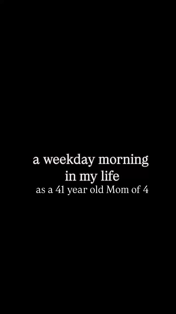 real life mom of four morning routine ☀️ 

#LTKWatchNow #LTKOver40 #LTKFamily