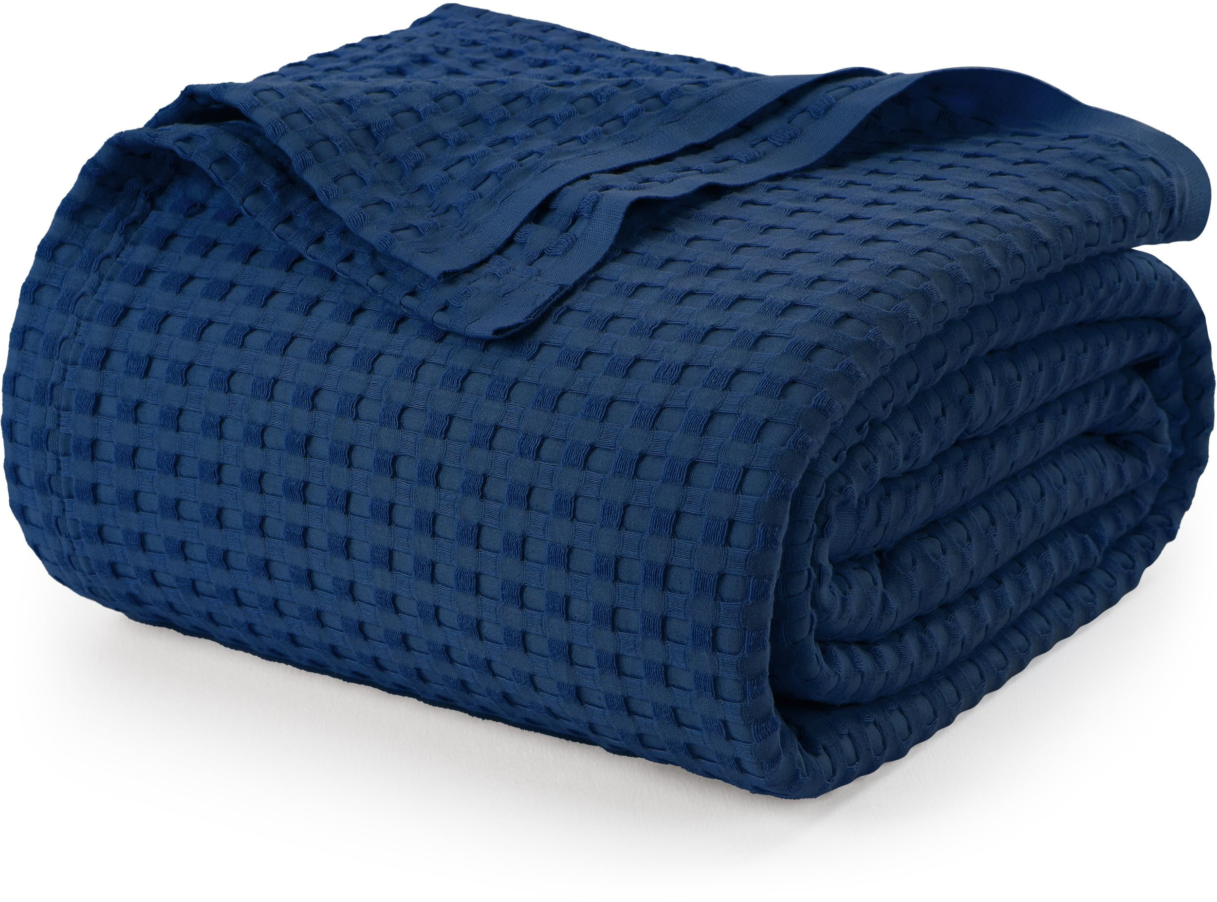Utopia Bedding Navy 100% Cotton Waffle Blanket 300 GSM [King - 90x108 Inch] Soft Lightweight Brea... | Amazon (US)