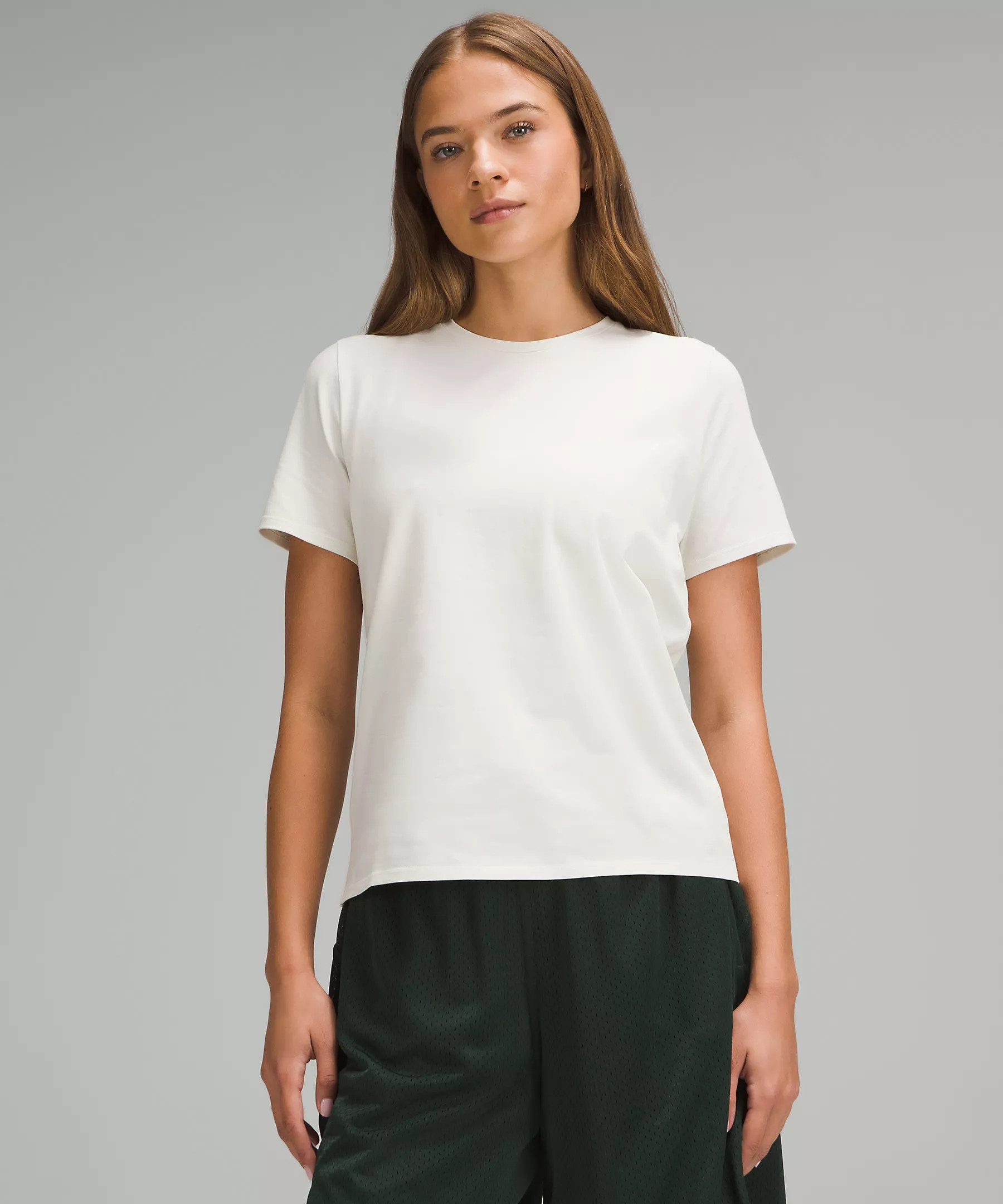 Organic Cotton Straight-Hem Crewneck T-Shirt | Women's Short Sleeve Shirts & Tee's | lululemon | Lululemon (US)