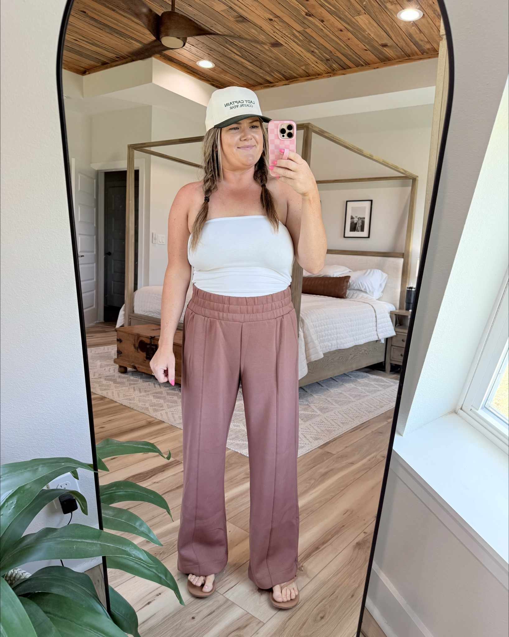 Throw on and go pants! 🤎🤎 50% off right now! 5’4 wearing L petite 

#LTKSeasonal #LTKActive #LTKPetite