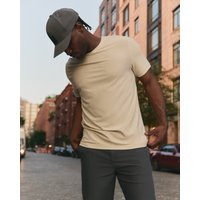 Vuori Strato Tech T-Shirt | Mushroom Heather | 3XL | Vuori Clothing (US & Canada)