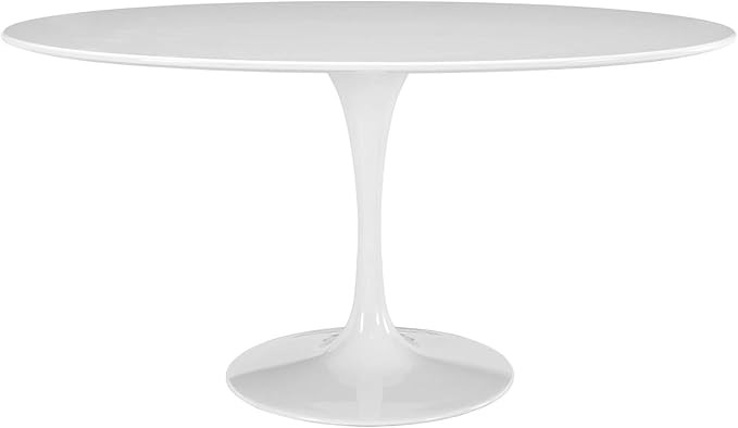 Ergode Lippa 60" Oval Wood Top Dining Table - White | Amazon (US)