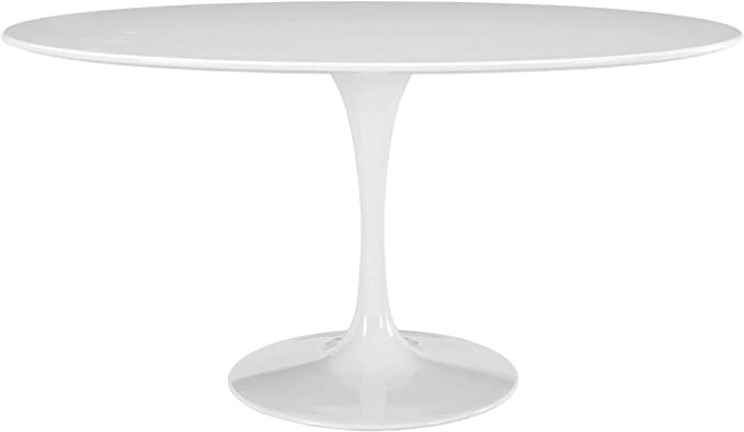 Ergode Lippa 60" Oval Wood Top Dining Table - White | Amazon (US)