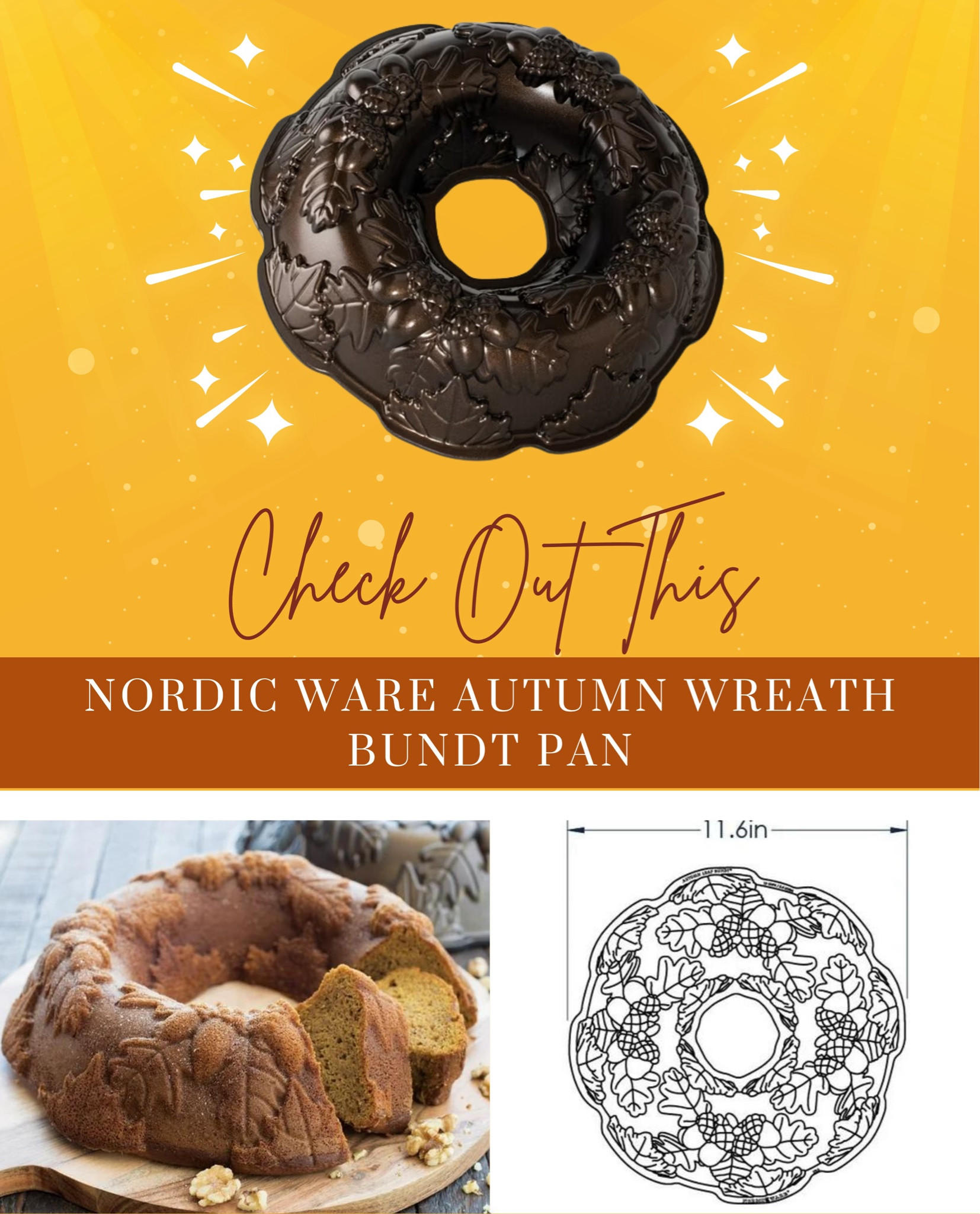 I found a Bundt cake pan at Home Goods the other day and you guys loved it! I wanted to find something similar for you all! I hope you love it! 

#LTKHome #LTKFallSale #LTKSeasonal
