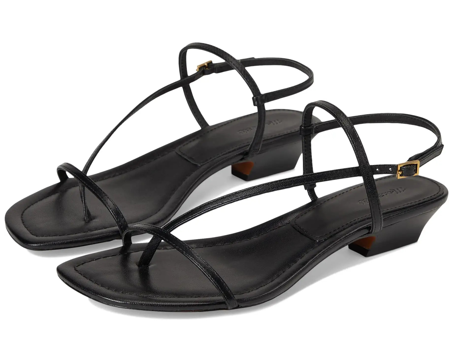 Women's Madewell The Maycie Asymmetric T-Strap Sandal | Zappos.com
