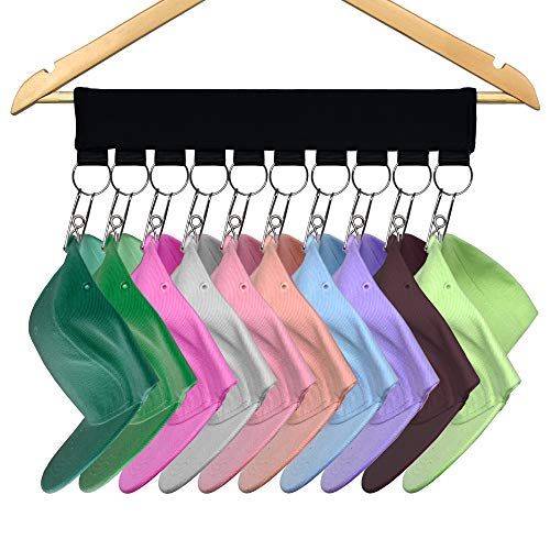 YYST Cap Organizer Hanger, Hat Holder, Hat Organizer - Change Your Ordinary Hanger to Cap Organiz... | Amazon (US)
