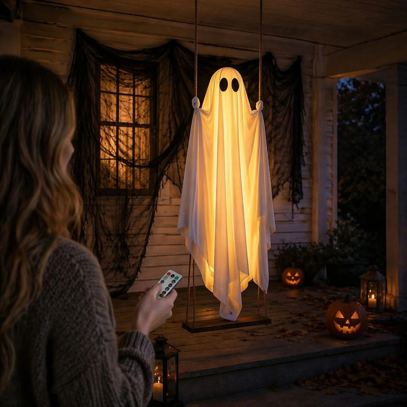 Ghost Hanging Halloween Outdoor Decoration | Wayfair North America