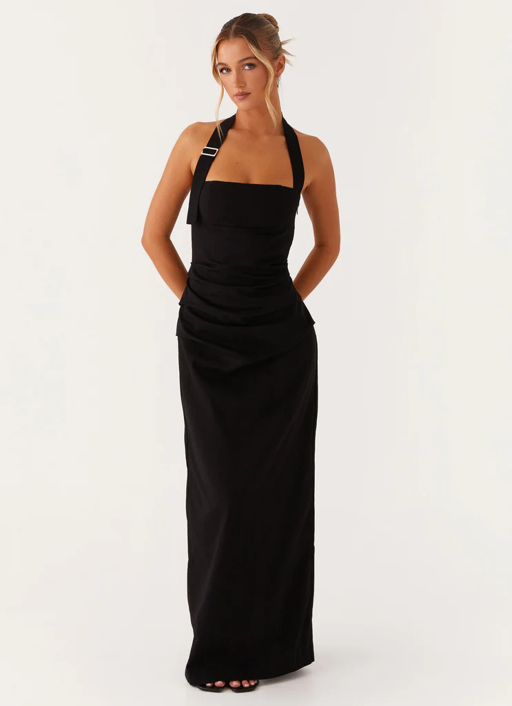Rumour Has it Maxi Dress - Black | Peppermayo (Global)