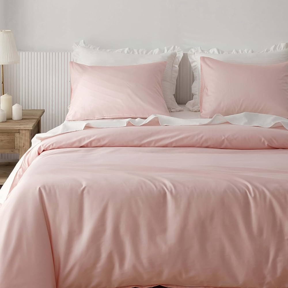 HeimenAogo Egyptian Cotton Duvet Cover Full Sateen Weave, Silky Soft and Breathable Bedding Set w... | Amazon (US)