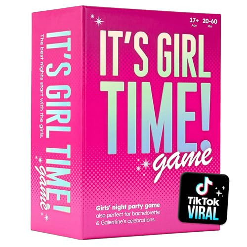 It’s Girl Time - Girls Night Card Game for Bachelorette, Galentines or Ladies Night - 240 Sweet & Sassy Questions with Challenges - Fun Party Game for Adults & Teens | Amazon (US)
