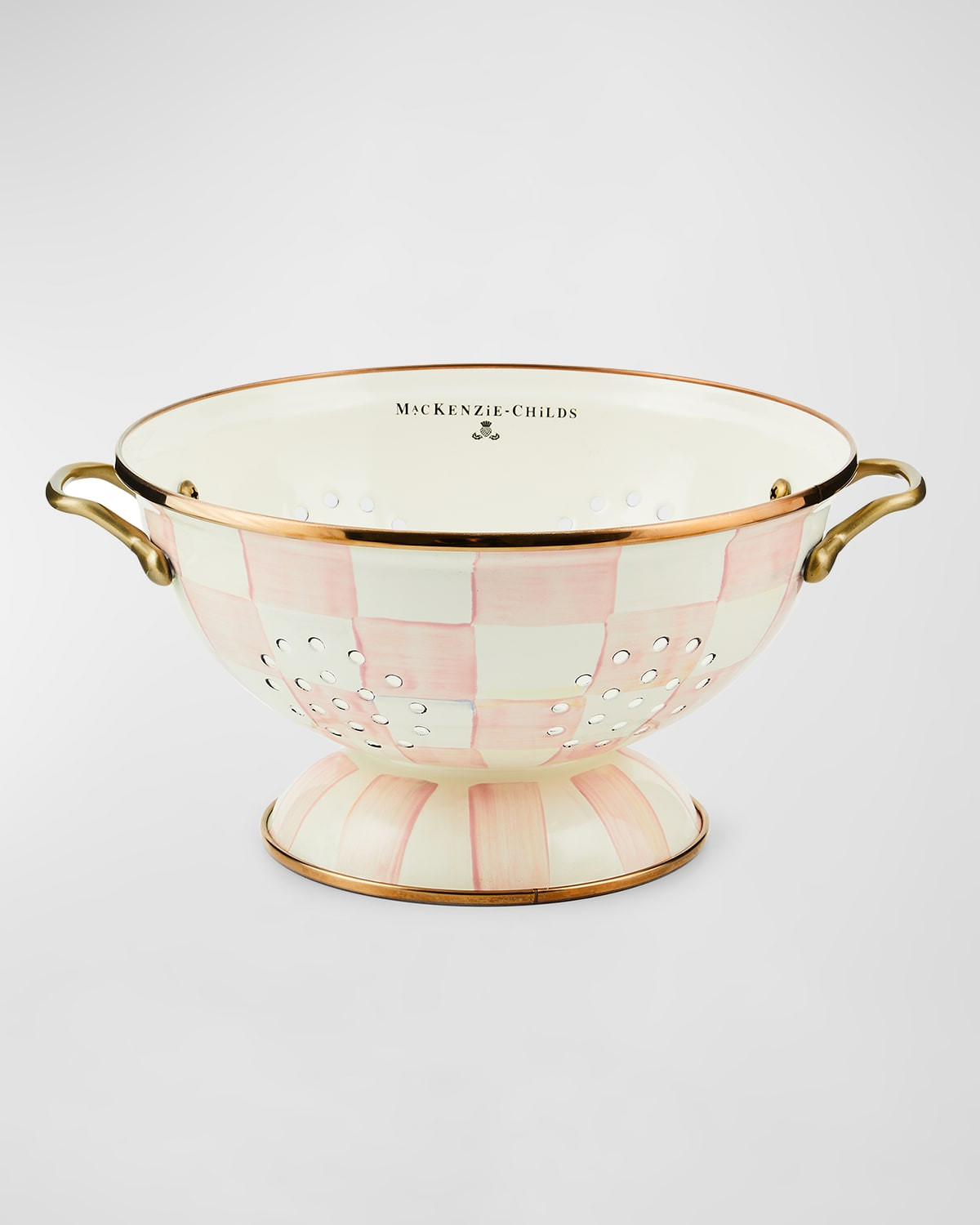 Rosy Check Enamel Colander Collection | Neiman Marcus