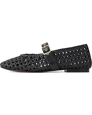 MICIFA Leopard Ballet Flats for Women Mary Jane Dress Shoes | Amazon (US)