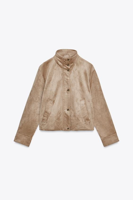 FAUX SUEDE JACKET | Zara US