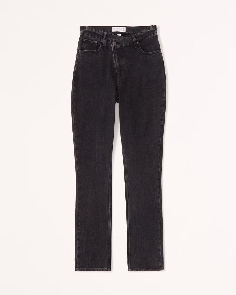 Curve Love Ultra High Rise 90s Slim Straight Jean | Abercrombie & Fitch (US)