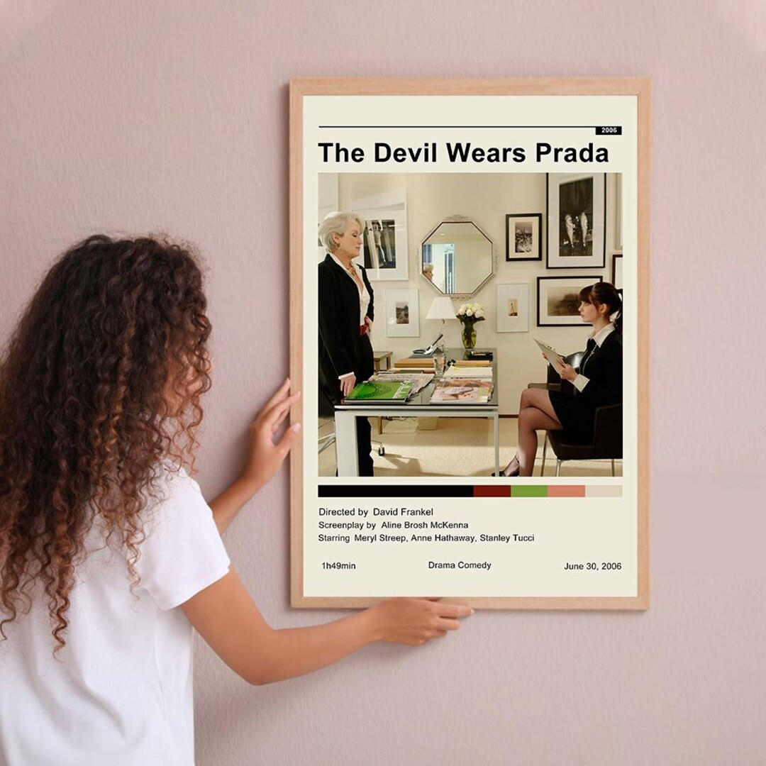 The Devil Wears Prada Vintage Poster Movie Poster Wall Art Home Decoration Custom Poster Print Pe... | Etsy (US)