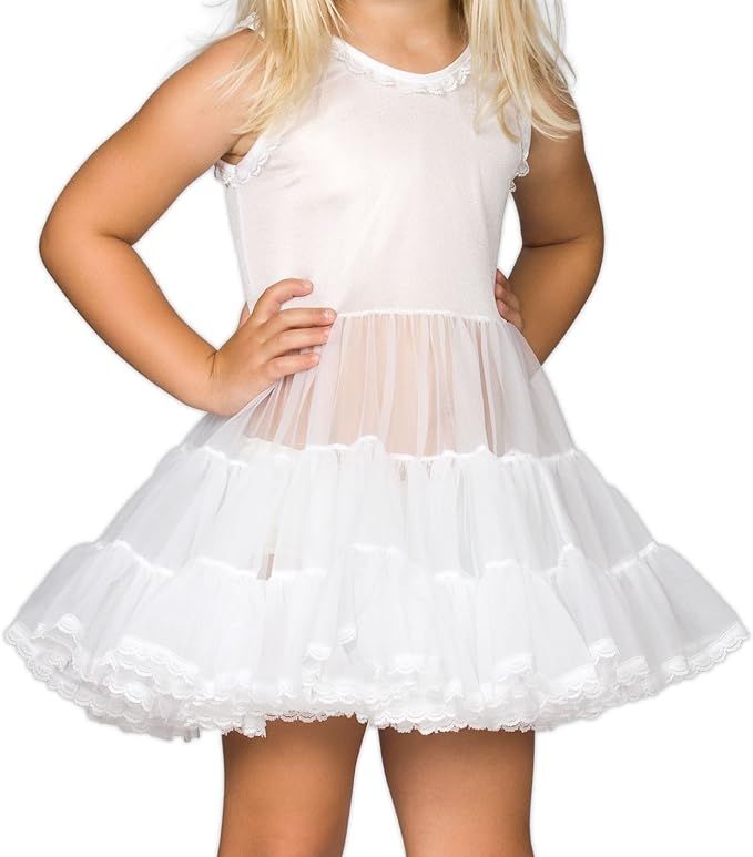 I.C. Collections Baby Girls White Bouffant Slip Petticoat, 6m - 24m | Amazon (US)