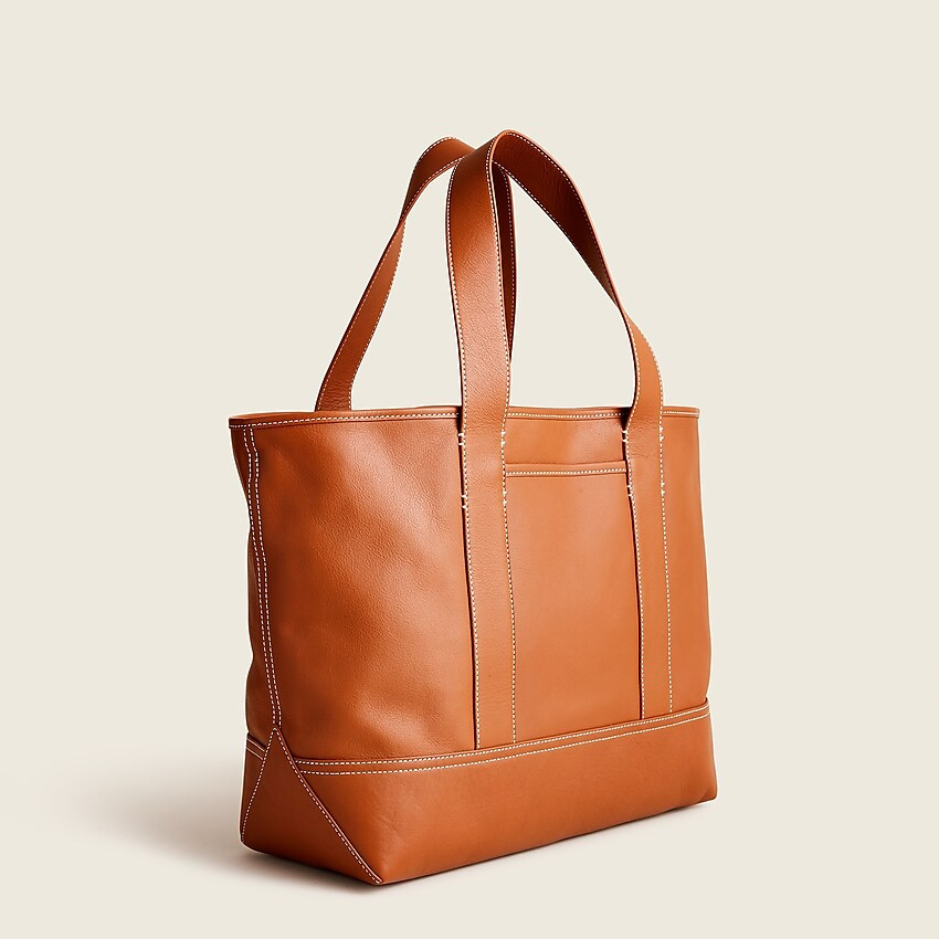 Medium Montauk tote in leather | J. Crew US