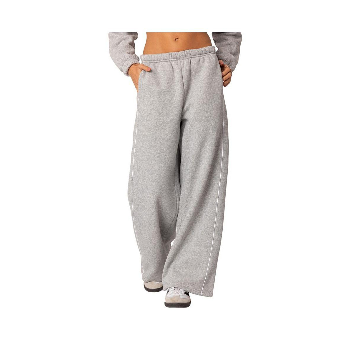 Edikted Womens Autumn Sweatpants - Gray-melange | Macy's