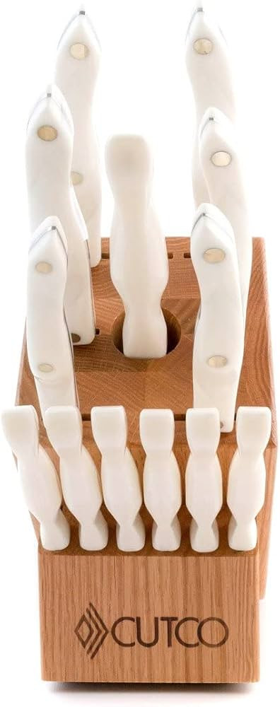 CUTCO Model 2008 Galley +6 Table Knives with White "Pearl" Handles....13 High Carbon Stainless kn... | Amazon (US)