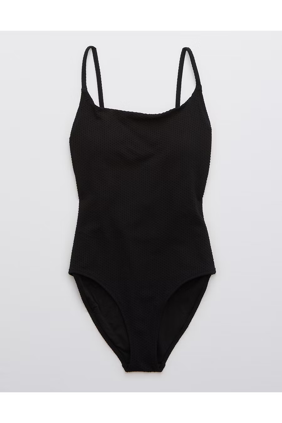 Aerie Jacquard Crossback Scoop One Piece Swimsuit | American Eagle Outfitters (US & CA)