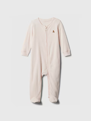 Baby Ribbed Two-Way Zip One-Piece | Gap Factory
