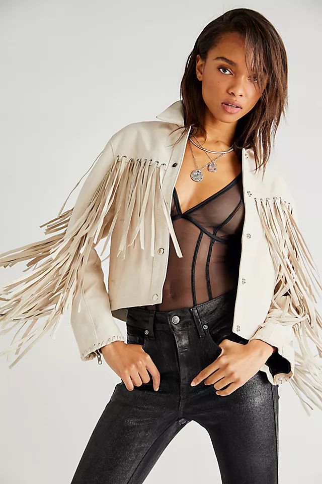 Understated Leather Mustang Jacket | Free People (Global - UK&FR Excluded)