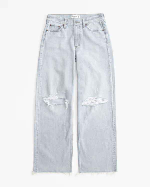 Women's Low Rise Ultra Loose Jean | Women's Bottoms | Abercrombie.com | Abercrombie & Fitch (US)