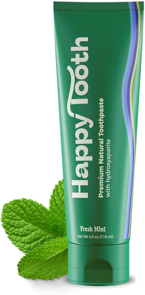 Happy Tooth Hydroxyapatite Toothpaste - Natural, Fluoride Free for Kids, Toddlers & Adults - Whit... | Amazon (US)