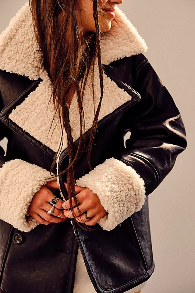 Kaja Vegan Bonded Peacoat | Free People (Global - UK&FR Excluded)