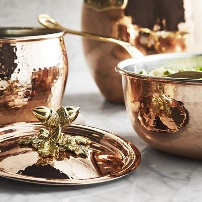 Ruffoni Historia Hammered Copper 7-Piece Cookware Set with Acorn Knobs | Williams Sonoma | Williams-Sonoma