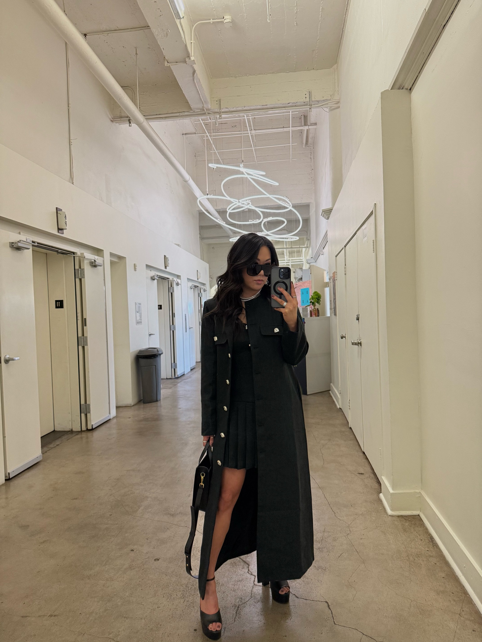 Matchy dress and coat set