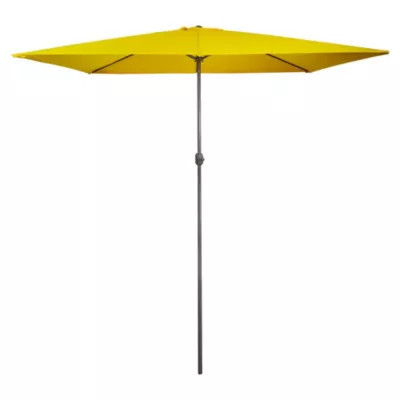 Northlight 10ft x 6.5ft Outdoor Patio Market Umbrella with Hand Crank Yellow | Belk
