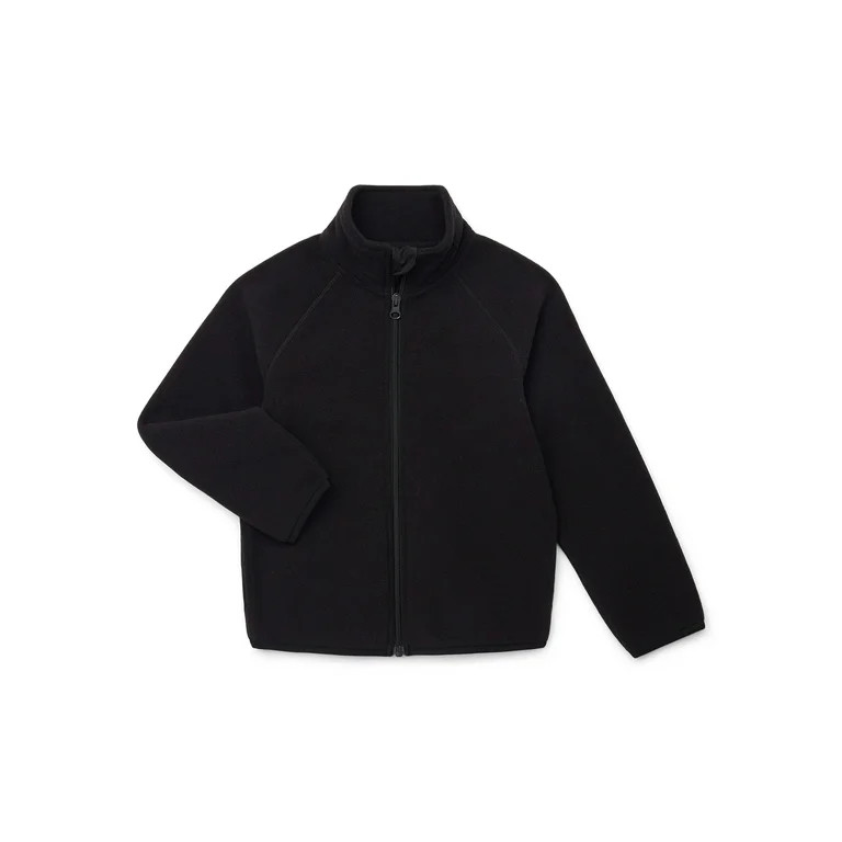 Wonder Nation Girls Microfleece Full Zip Jacket, Sizes 4-18 | Walmart (US)