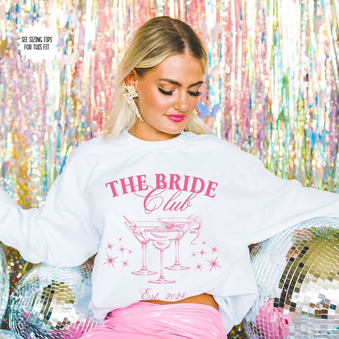 The Bride Club Womens Sweatshirt, Cute Shirt for Bride, Bach Shirt, Gift for Bride, Engagement Gi... | Etsy (US)