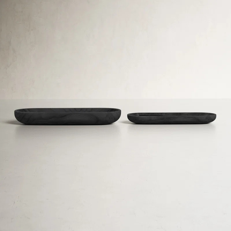 Ludlow Handmade Wood Decorative Plate - Set of 2 | Wayfair North America