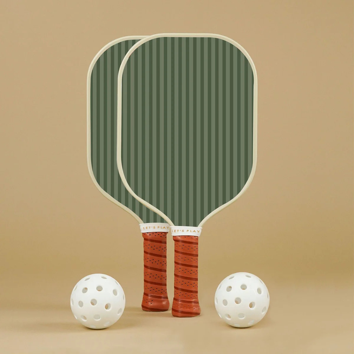 Green Stripes Rec Set | Recess Pickleball