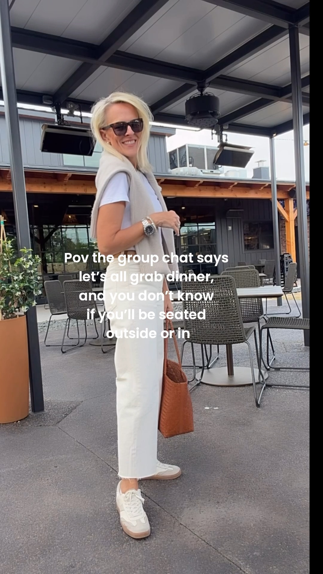 ￼ Warm days, chilly nights? This quince sweater works fabulously. 

It’s probably my all-time favorite Casmere sweater from @Quince  and the price is shockingly good. Less than half the cost of others ￼￼

#LTKstorytime #LTKdayinmylife #LTKOver40