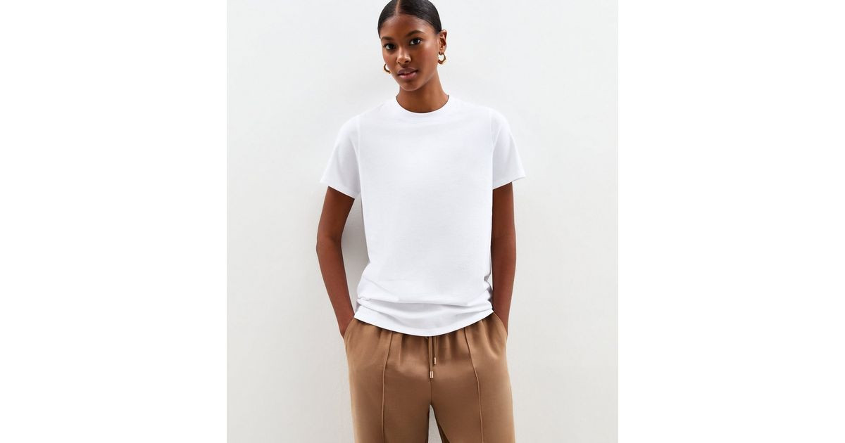 White Relaxed Jersey T-Shirt | New Look | New Look (UK)