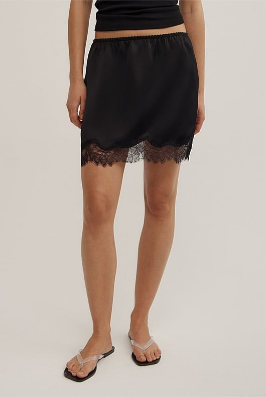 Lace Trim Mini Skirt | Witchery (AU)