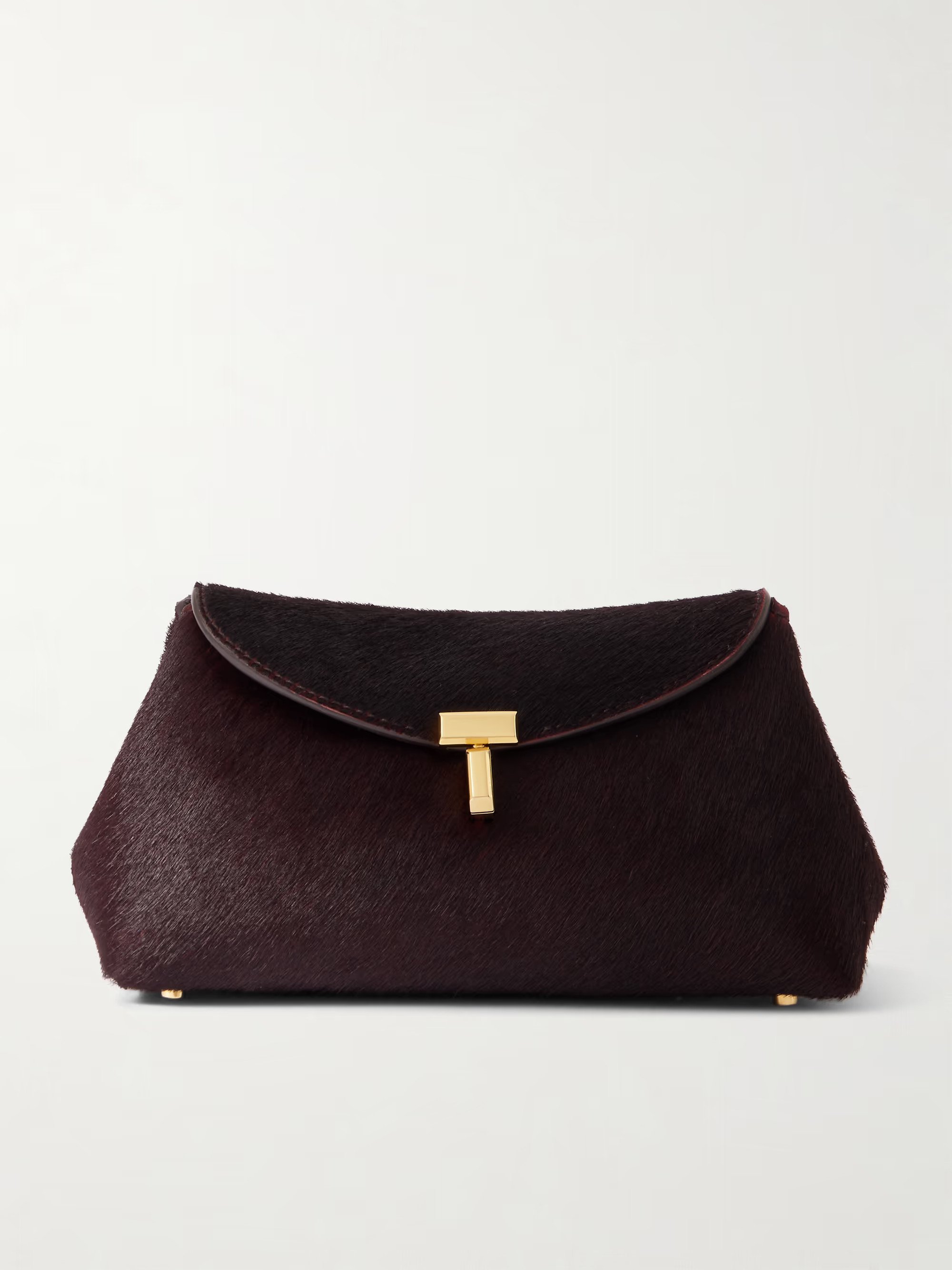 T-Lock mini calf hair clutch | NET-A-PORTER (US)