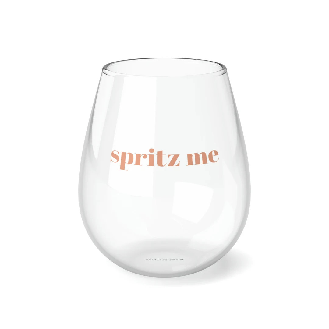 Spritz Me Stemless Wine Glass, 11.75oz | Etsy (US)