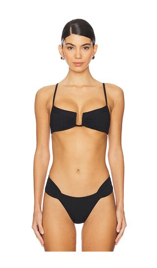 Eco Ocean Rib Peyton Top in Black | Revolve Clothing (Global)