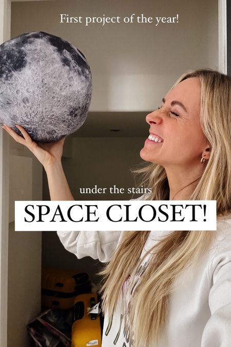 First project of the year: space closet! Linking my pillow!! 

#LTKkids #LTKstyletip #LTKhome
