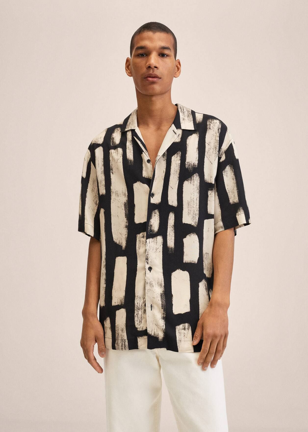 Printed flowy shirt | MANGO (US)